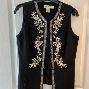 ANN TAYLOR WOOL EMBROIDERED VEST - Size 4P